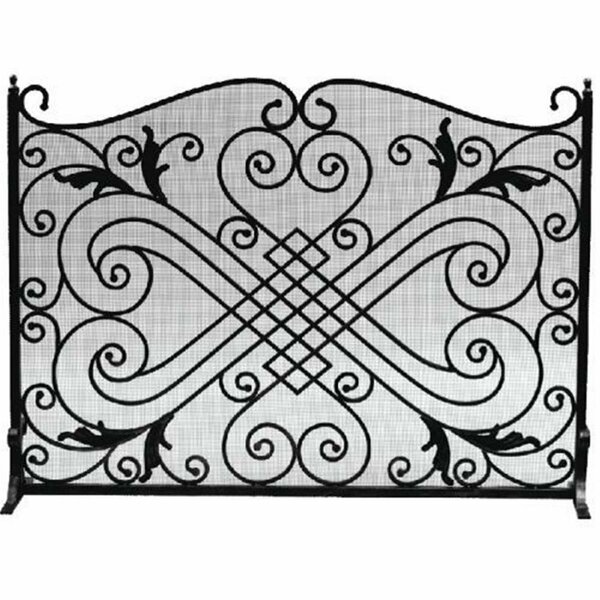 Dagan Arched Panel Screen, Black AHS105